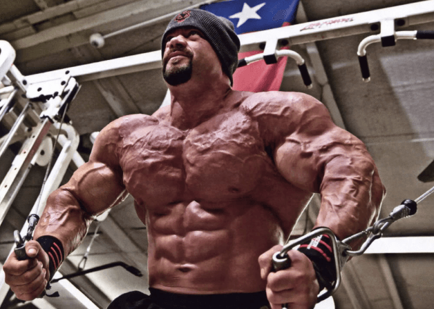 body builder at gym